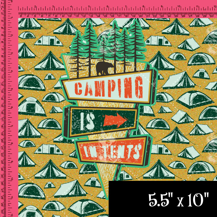 Camping is In Tents LARGE Panel RetailR25