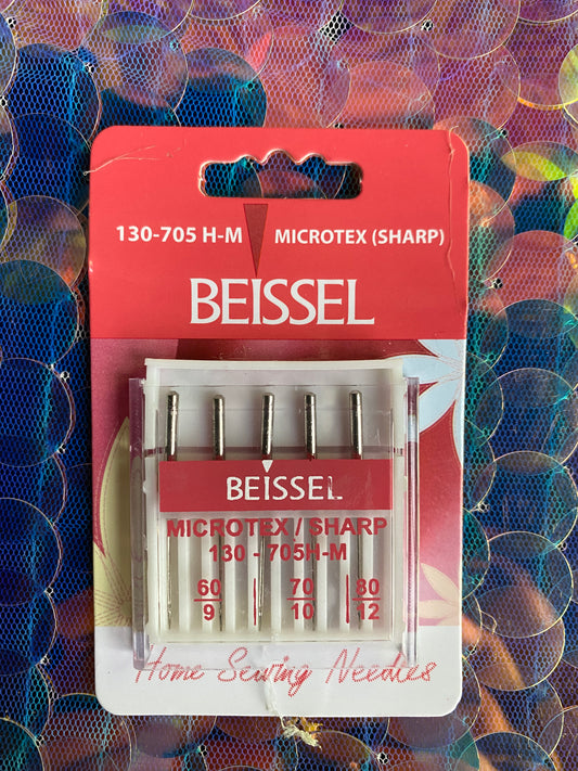 Beissel Assorted Microtex Sewing Machine Needles