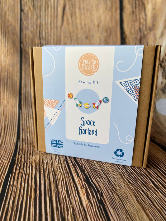 Space Garland Kit, Sewing Craft Kit