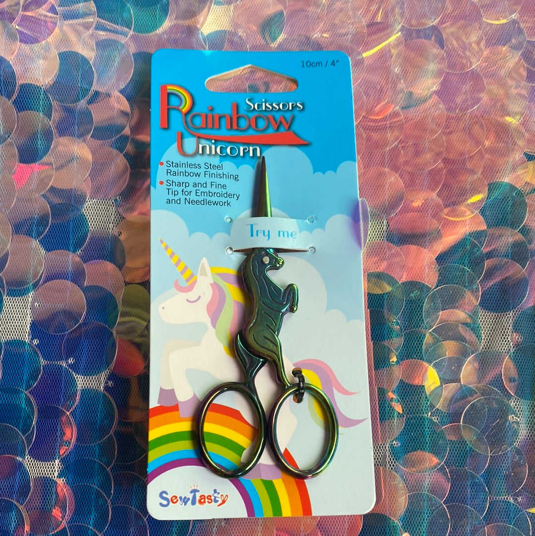 Rainbow 4" Unicorn Scissors